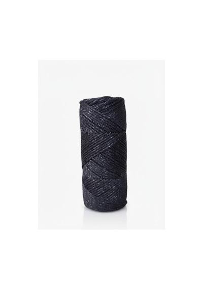 Simli Siyah Yumuşak Pamuk Siyah Cotton Zincir 1.5 Mm 5x 100 Gr