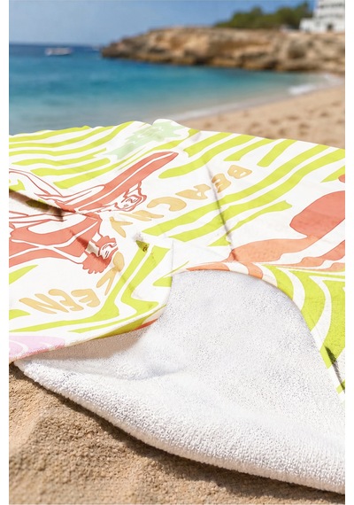Çizgili Tropikal Marine Plaj Havlusu - Retro Yaz Temalı Yeşil Mercan Hızlı Kuruyan Mikrofiber Havlu Yağmur Yakamoz Çizgili Tropikal Marine Plaj Havlusu - Retro Yaz Temalı Yeşil Mercan Hızlı Kuruyan Mikrofiber Havlu Yağmur Yakamoz