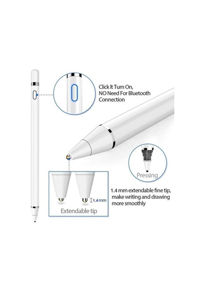 Ipad Apple iPhone Android Uyumlu Pencil Dokunmatik Stylus Kalem