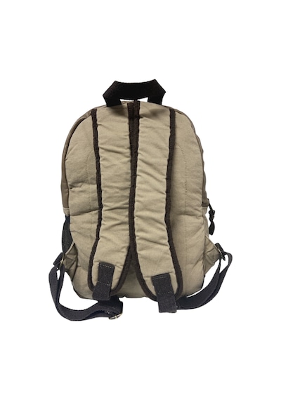 Old Cotton Cargo Kaliteli Siyah Vintage Salaş Baskılı Disayn Günlük Gezi Okul Sırt Çantası Revilla Bag 28x38cm Bej