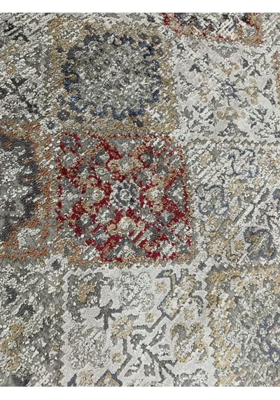 Padişah Halı Evidence 37874 110 Serisi Viskon Akrilik Salon Oturma Yatak Odası Halısı Gri - Kahve