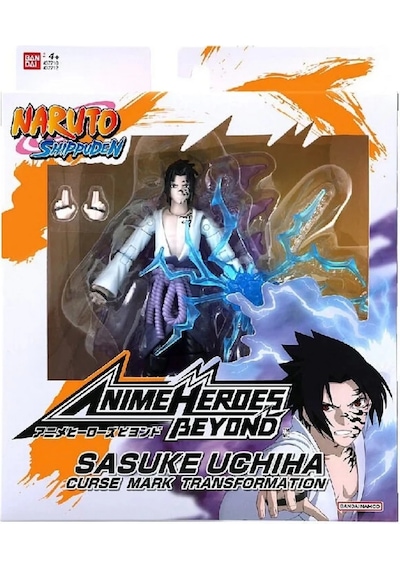 Mey İthalat Anime Heroes Naruto Sasuke Uchiha Figür Ve Aesuar Seti 16 Cm
