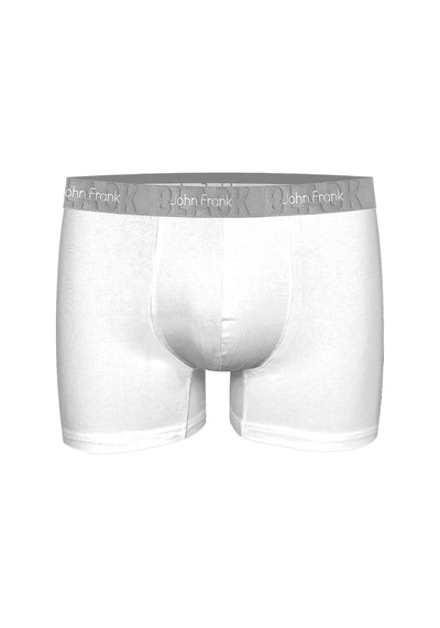 John Frank Erkek Boxer Jfbblk02 Beyaz