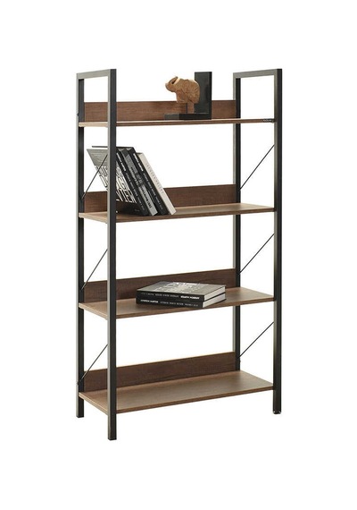 Profile 4 Raflı Kitaplık-koyu Ceviz Oslo Ceviz 73x136x35 Cm Gxyxd
