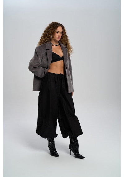 Mai Studios Co. Kaela Bel Oturmalı Gri Blazer Gri