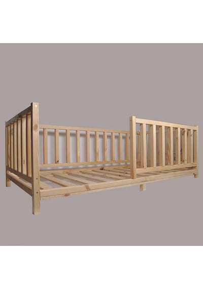 Markaawm Montessori Yatak Çocuk Yatak Doğal Çam Ağacından 90X190 Çok Renkli