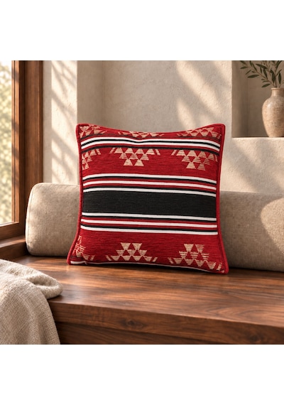 Bk Gift El Yapımı Otantik Türk Kilim Kırlent Yastık 43x45 Cm -3 Bohem Etnik Dekoratif Koltuk Yastığı Çok Renkli