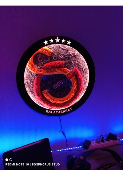 El Yapımı Benzersiz Dekoratif Led Aydınlatmalı Tablo Rgb Bluetoo