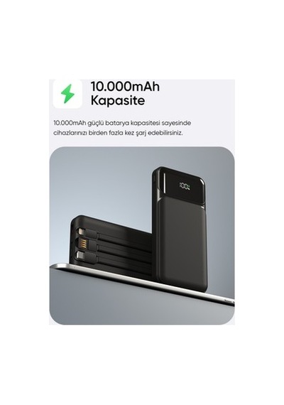 Lcd Ekranlı 10000mah Taşınabilir Pil Şarj Cihazı, Hsc22.5w 30.000 Mah