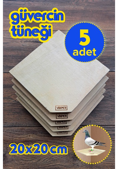 Vixpet Köşe Duvar Güvercin Tüneği 20x20 Cm - 5 Adet