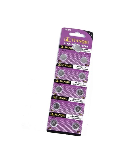 Tıanqıu Ag6 Lr920/371 Alkalin 10'lu Düğme Pil Evimdeyokyok