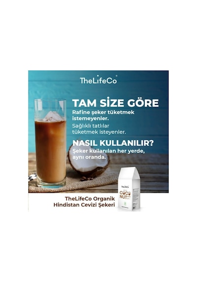 The LifeCo Organik Hindistan Cevizi Şekeri 300 G