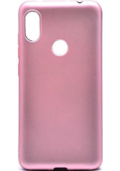 Kilifone - Redmi Note 6 Pro Uyumlu Kılıf Esnek Soft Premier Silikon Kapak - Rose Gold - T6623