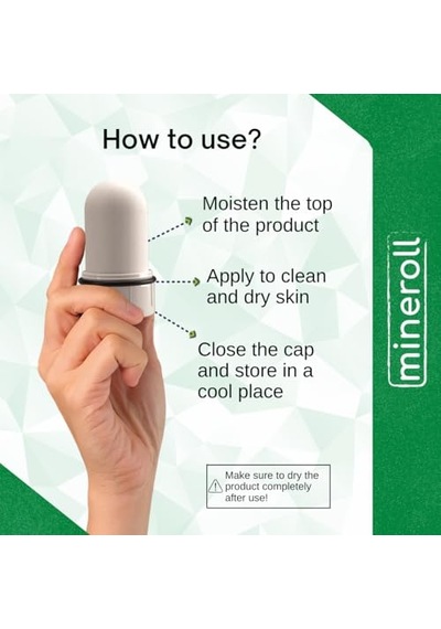 Doğal Kristal Deodorant - Vegan, Kokusuz, 24 Saat Koruma, Kadın Ve Erkeler İçin - Alum Taş, Mineral Tuz, Roll-on, 7