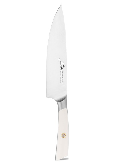 Jumbo Katana Standlı 6 Parça Beyaz Bıçak Seti Şeffaf