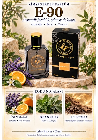 KP E-90 Erkek Parfüm EDP 50 ML