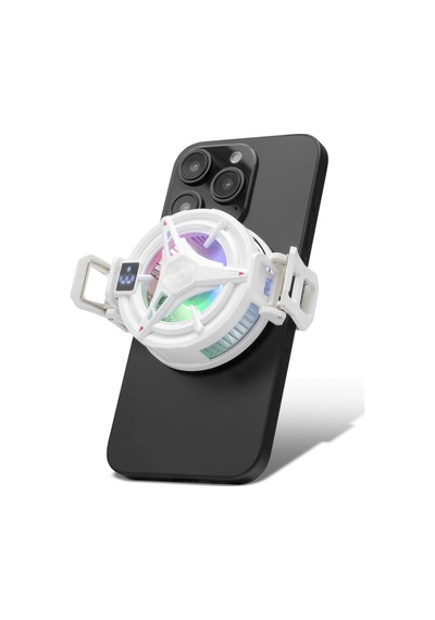 Hadron Hdx4380 Telefon Soğutucu Fan Manyetik Isı Göstergeli Rgb - Siyah