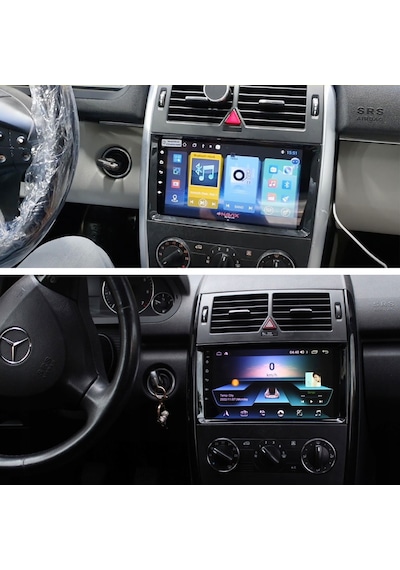 Mercedes B200 Araç Multimedya Android Ekran Carplay Navigasyon Double Teyp 4+64 9" 05-11 Black Blueway