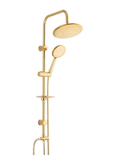 Glayor Tepe Duş Yuvarlak, Robot Tepe Duş Seti, Duş Başlığı Takımı 42935 Gold Krom