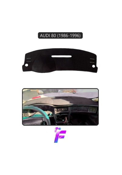 Audı 80 1986-1996 Uyumlu Torpido Örtüsü Araca Özel Üretim Kolay Montaj Torpido Kılıf C78 Siyah