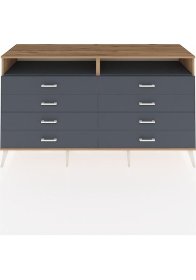 Hyperion Konsol 2 Raflı 8 Çekmeceli 176x44x99 Çam-antrasit Çam-antrasit Hyperion Konsol 2 Raflı 8 Çekmeceli 176x44x99 Çam-antrasit Çam-antrasit