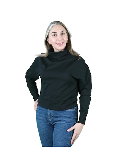 Kadın 2 İplik Degaje Yaka Sweatshirt 001