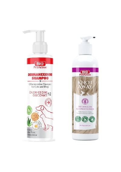 Bio Petactive Dermahexidine Köpek Şampuanı 250 Ml + Knot Away Kıtık Açıcı Krem 250 Ml 2 Li Set