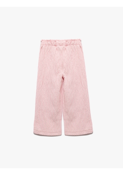 Koton Beli Lastikli Dokulu Ekoseli Geniş Paça Pantolon Pembe Ekose 5smg40020aw Pembe Ekoseli Pembe Koton Beli Lastikli Dokulu Ekoseli Geniş Paça Pantolon Pembe Ekose 5smg40020aw Pembe Ekoseli Pembe