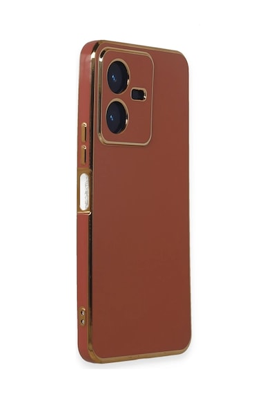 Gld-spt- Newface Vivo Y22 2022 Kılıf Volet Silikon - Kırmızı