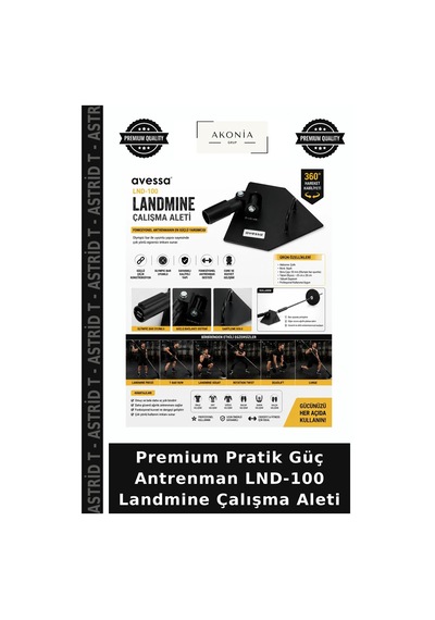 Premium Pratik Güç Antrenman Lnd-100 Landmine Çalışma Aleti Çok Renkli