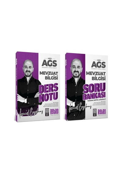 2026 Ags Mevzuat Ders Notları + Soru Bankası Tamamı Video Çözümlü 2 Li Set Retro Yayınları