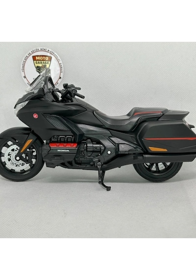 Honda Goldwing Dct Siyah 1:12 Diecast Motosiklet Model Lisanslı Metal Maket Oyuncak & Biblo
