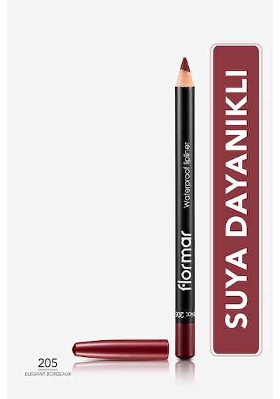 Flormar Dudak Kalemi - Waterproof Lipliner 205 Elegant Bordeaux 8690604111053