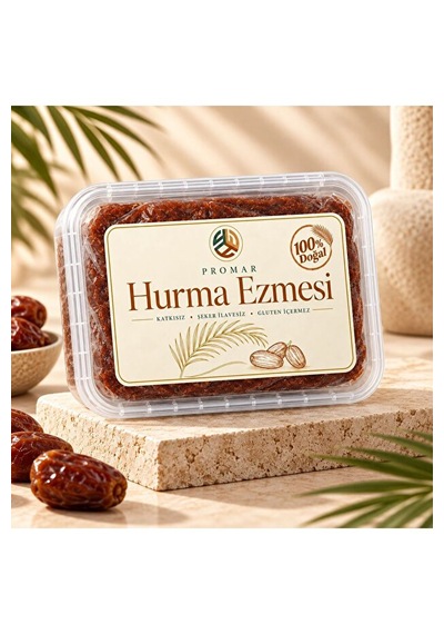 Katkısız Doğal Hurma Ezmesi - %100 Hurma Püresi 5 Kg