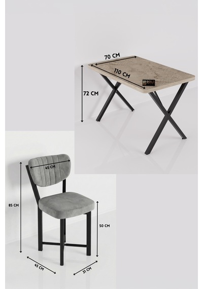 Mutfak Masası 4 Sandalyeli Set 110x70 Cm Modern Masa Takımı Cafe Balkon Ofis Masa Elma 9887 Anstrast Gri Mutfak Masası 4 Sandalyeli Set 110x70 Cm Modern Masa Takımı Cafe Balkon Ofis Masa Elma 9887 Anstrast Gri