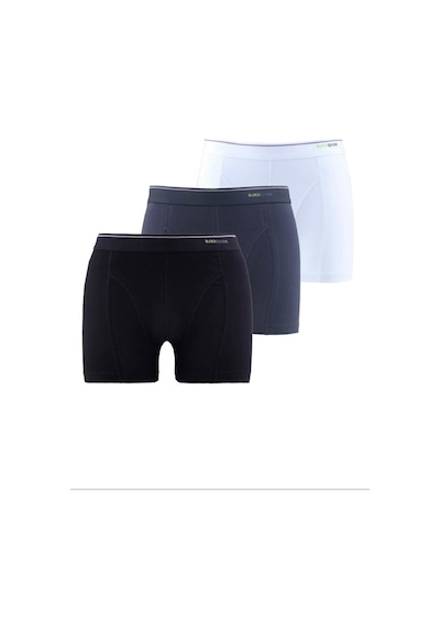 Blackspade Erkek Siyah Tender Pamuk Karışık Renkli Boxer 3'lü Paket Beyaz-siyah-antrasit