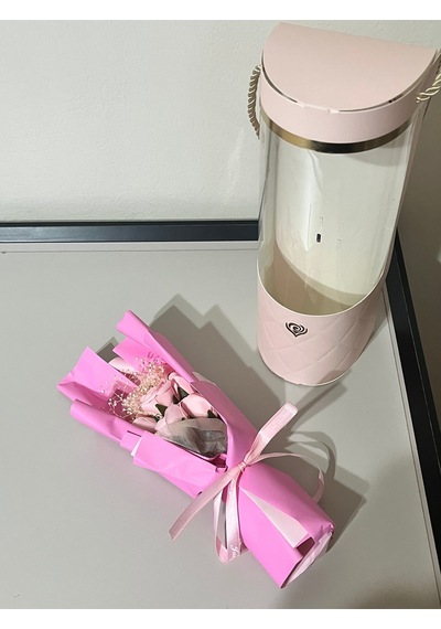 Mini Pembe Gül Buketi Zarif & Romantik Hediye Pembe