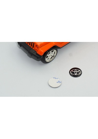 Toyota Uyumlu Oto Anahtar 3M Metal Alaşım Logo 2Li Set