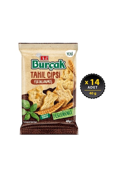 Burçak Fesleğenli Tahıl Cipsi 40 G X 14 Adet