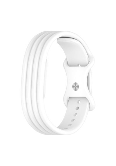 Caseonn Google Fitbit Air Kordon Premium Silikon Spor Kayış Beyaz