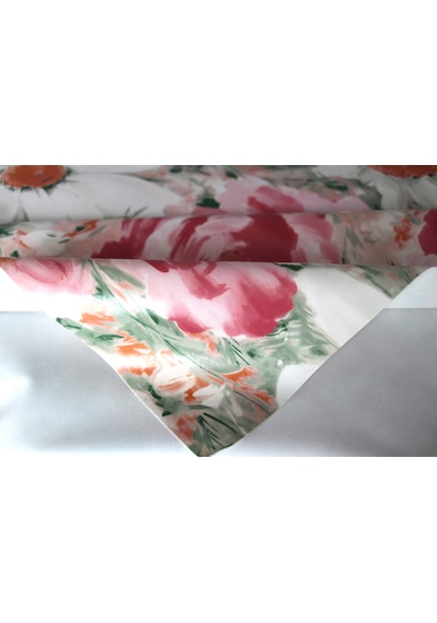 Elyaf Silinebilir Pvc Muşamba Masa Örtüsü Pasteliripapatya Pembe