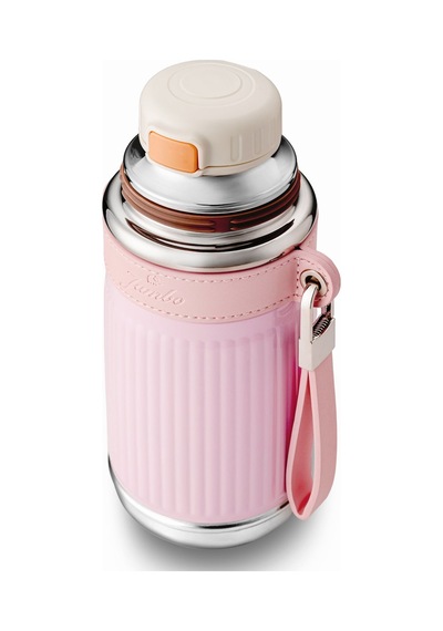 Jumbo Magic Pipetli Pembe Termos 650 Ml