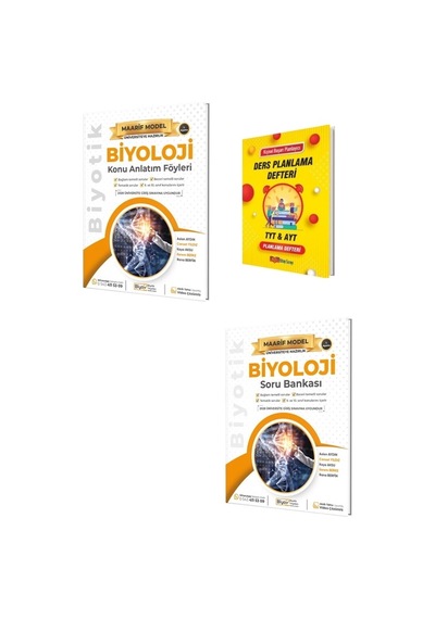 Tyt 2028 Maarif Biyoloji Konu Anlatımı Ve Soru Bankası Seti+ Planlama Defteri
