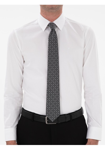 Cacharel Beyaz Slim Fit Klasik Yaka Basic Gömlek