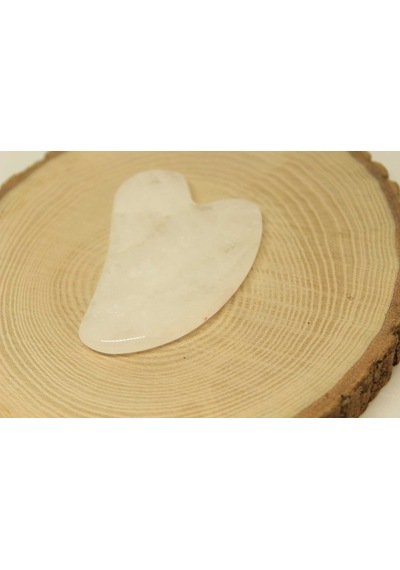 Kristal Kuvars Taşı Gua Sha (Yüz Masaj Taşı)