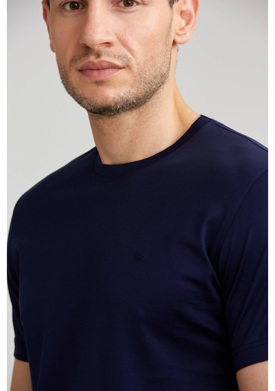 Bisse Erkek O Yaka T-shirt Lacivert Tsnos24y24101 D39 Lacivert