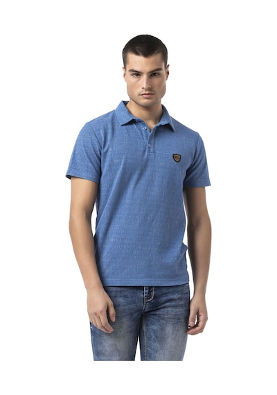 Cipo & Baxx Erkek Polo Yaka Regular Fit Kısa Kollu Pamuklu Tişört Ct825 Mavi