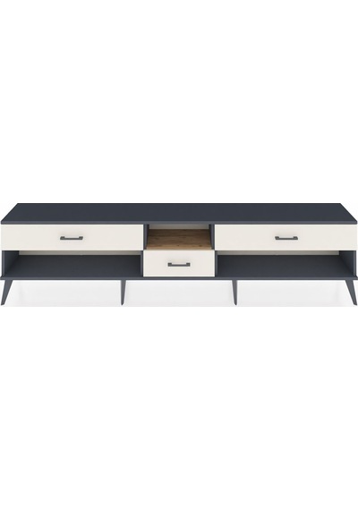 Arges Tv Ünitesi Tek Raflı 3 Çekmeceli 220x30x51 Antrasit-çam/aytaşı Atlas Çam/aytası - Antrasıt Arges Tv Ünitesi Tek Raflı 3 Çekmeceli 220x30x51 Antrasit-çam/aytaşı Atlas Çam/aytası - Antrasıt