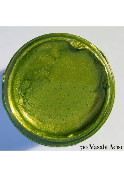 Su Bazlı Sıvı Varaklar 40ml - 710 Vasabi Acısı Ahşap, Taş Tozu, Hobi, Dıy