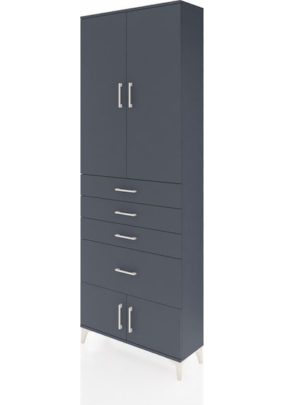 Arges Dolap 2 Raflı 4 Çekmeceli 4 Kapaklı 88x30x243 Antrasit-... Antrasit Arges Dolap 2 Raflı 4 Çekmeceli 4 Kapaklı 88x30x243 Antrasit-... Antrasit